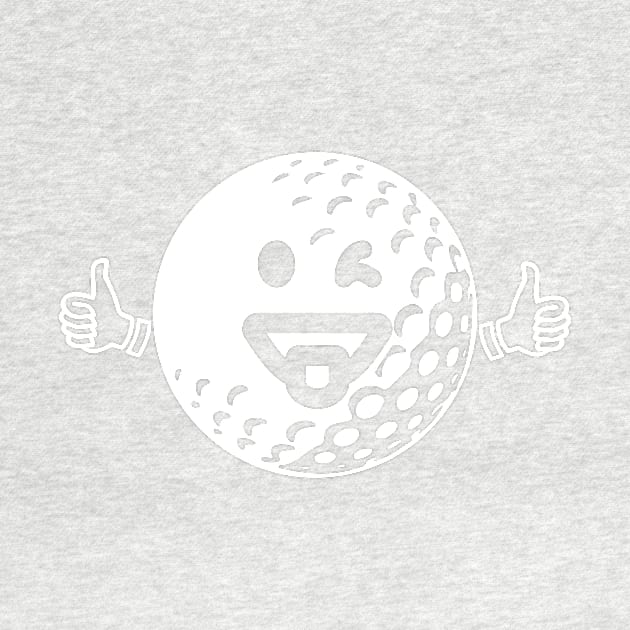 Happy Golf Ball - Funny Golfing Shirt by BKFMerch